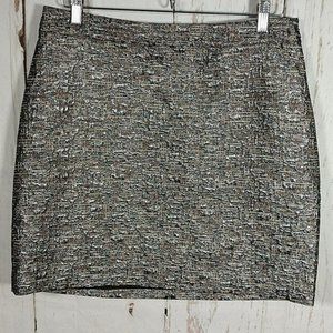 Banana Republic Textured Skirt in Black and Gray